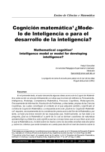 lo de Inteligencia o para el desarrollo de la inteligencia?