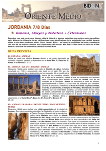 Jordania. Romanos, Omeyas y Nabateos