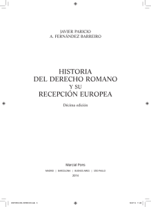 historia del derecho romano recepción europea