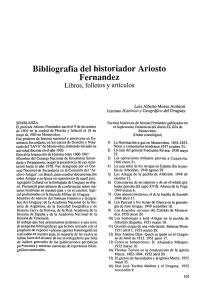Bibliografía del Historiador Ariosto Fernández. Libros, Folletos y
