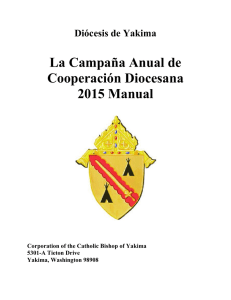 La Campaña Anual de Cooperación Diocesana 2015 Manual