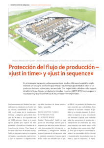 Protección del flujo de producción – «just in time» y «just in