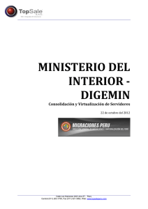 MINISTERIO DEL INTERIOR - Propuesta Técnico