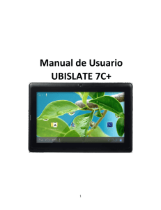 Manual de Usuario UBISLATE 7C+