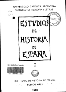 Estudios de Historia de España N° 1, 1988