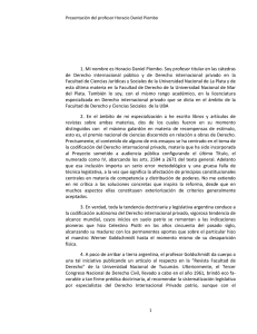 Horacio Piombo - Comisión Bicameral para la Reforma