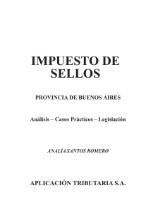 impuesto de sellos - Aplicacion Tributaria SA