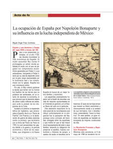 La ocupación de España por Napoleón Bonaparte y su influencia