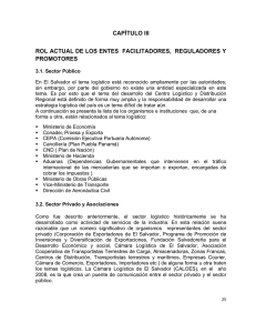 CAPÍTULO III ROL ACTUAL DE LOS ENTES FACILITADORES