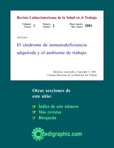 El síndrome de inmunodeficiencia adquirida y el