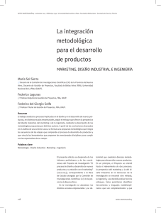 La integración metodológica para el desarrollo de productos