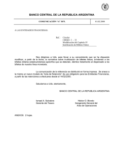“A” 3071 - del Banco Central de la República Argentina