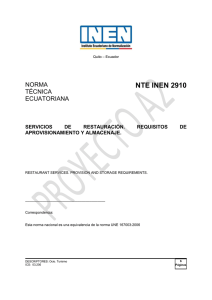 NTE INEN 2910 - Servicio Ecuatoriano de Normalización