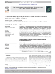 Validaci&oacute;n num&eacute;rica del comportamiento c&iacute;clico de conexiones