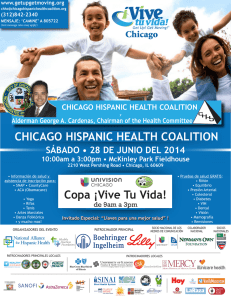 CHICAGO HISPANIC HEALTH COALITION Copa ¡Vive Tu Vida!