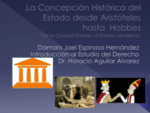 La Concepción historica del estado desde Aristóteles hasta Hobbes
