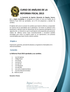 curso de análisis de la reforma fiscal 2013