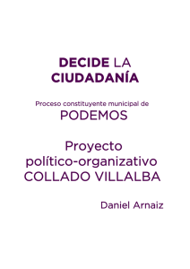DECIDE LA CIUDADANÍA PODEMOS Proyecto político