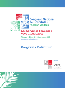programa - 19 Congreso Hospitales