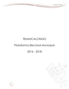 TEMASCALCINGO Plataforma Electoral Municipal 2016