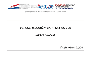 PLANIFICACIÓN ESTRATÉGICA 2009-2013