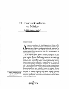 El Constitucionalismo en México - Revistas Electrónicas
