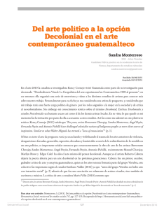 Del arte político a la opción Decolonial en el arte contemporáneo