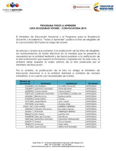 &ldquo;Todos a Aprender&rdquo; publica la li