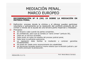 mediación penal. marco europeo - E