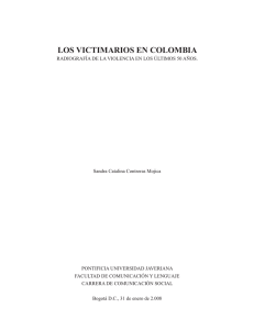 los victimarios en colombia - Pontificia Universidad Javeriana