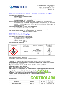 MSDS - Varteco Química Puntana SA
