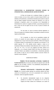 CONVOCATORIA AL DECIMOSÉPTIMO CONCURSO INTERNO DE