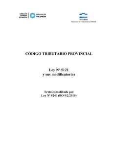 Código Tributario Provincial - Dirección General de Rentas