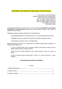 Manual Básico sobre Garantías Constitucionales y Derechos