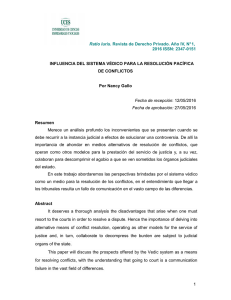 Ratio Iuris. Revista de Derecho Privado. Año IV, N° 1, 2016 ISSN