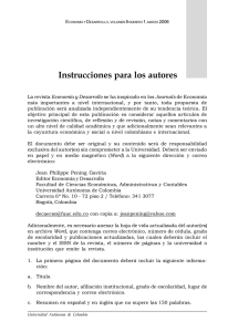 Instrucciones para los autores - Universidad Autónoma de Colombia