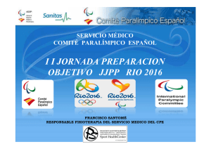 I I JORNADA PREPARACION OBJETIVO JJPP RIO 2016