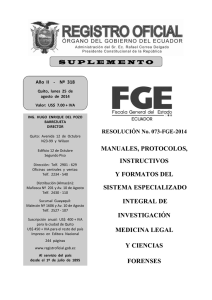 Registro Oficial No. 318 - Policia Judicial Ecuador