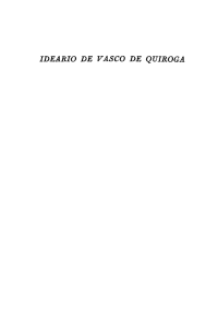 Ideario de Vasco de Quiroga - Biblioteca Virtual Miguel de Cervantes