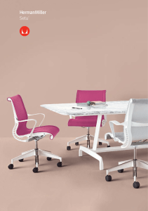 Setu Chairs and Tables brochure (Español)