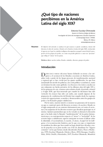 ¿Qué tipo de naciones percibimos en la América Latina del siglo XIX?