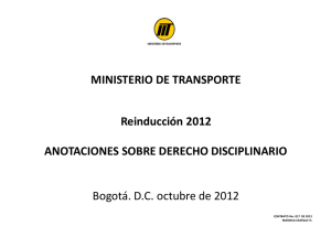 Diapositiva 1 - Ministerio de Transporte