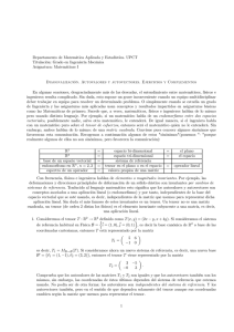 Hoja 5: Diagonalizacion - Departamento de Matemática Aplicada y
