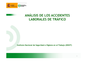 análisis de los accidentes laborales de tráfico