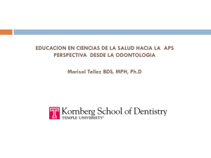 Formacion en APS en Odontologia