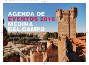 agenda de eventos 2016 - Ayuntamiento de Medina del Campo