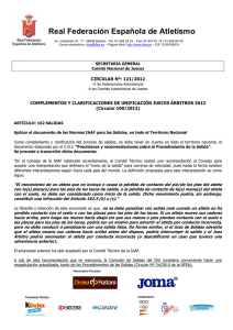 complementos y clarificaciones de unificación jueces árbitros 2012