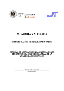 memoria valorada - Universidad de Granada