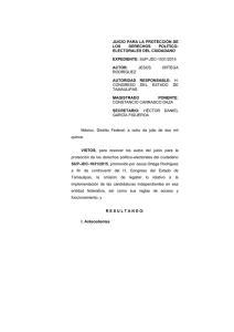 SUP-JDC-1031/2015 - Tribunal Electoral del Poder Judicial de la