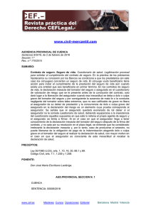 Sentencia de la Audiencia Provincial de Cuenca
